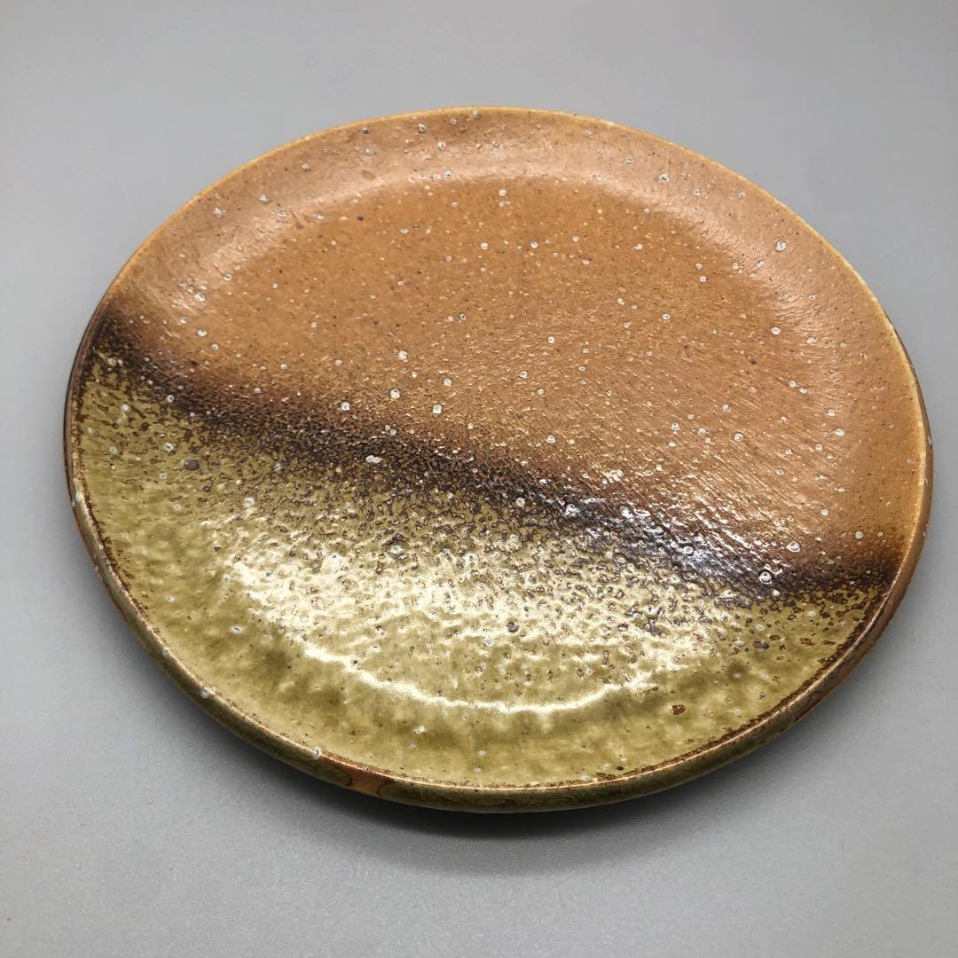 希少高橋楽斎信楽焼陶器お皿プレート3枚セット24cm伝統工芸骨董アンティーク食器