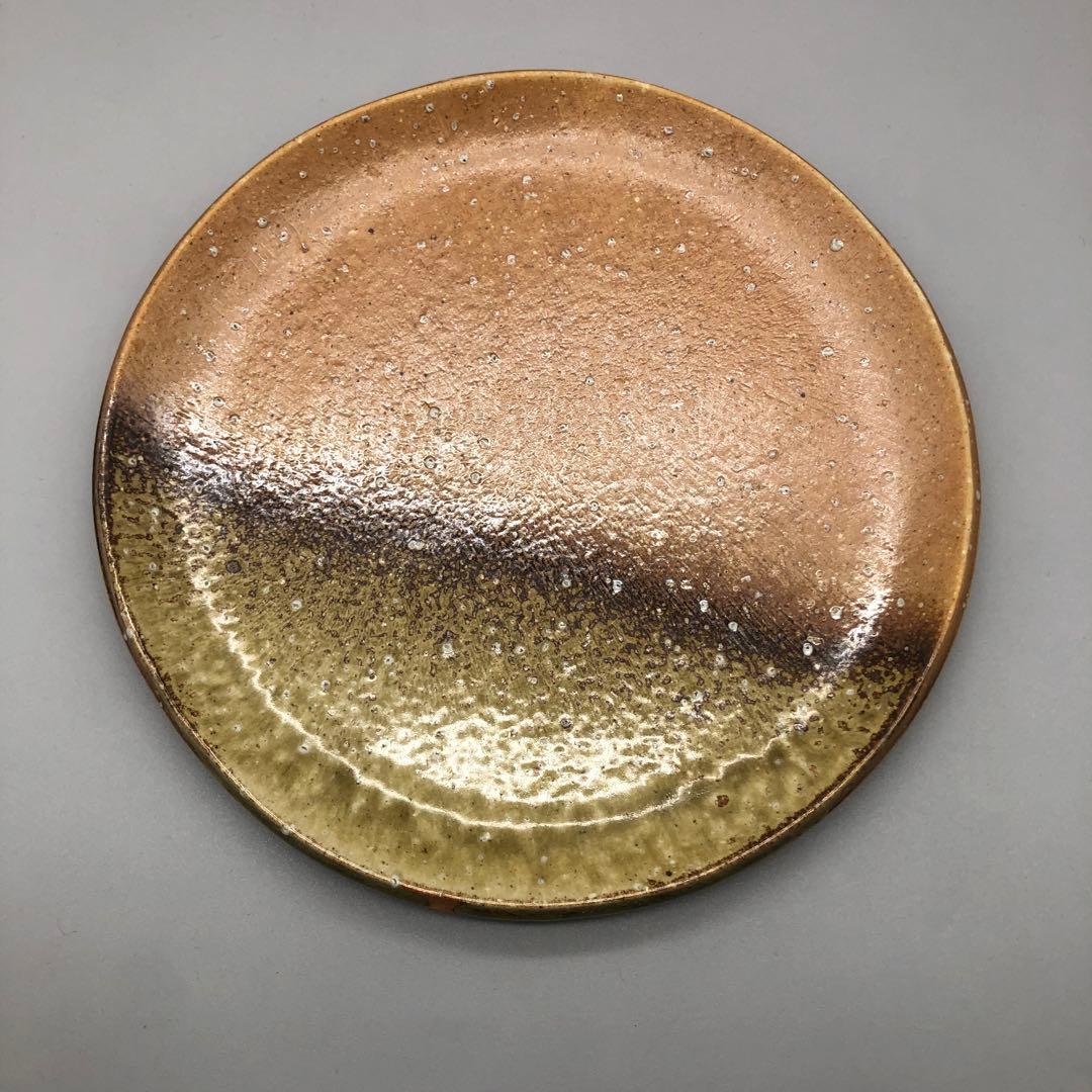 希少高橋楽斎信楽焼陶器お皿プレート3枚セット24cm伝統工芸骨董アンティーク食器
