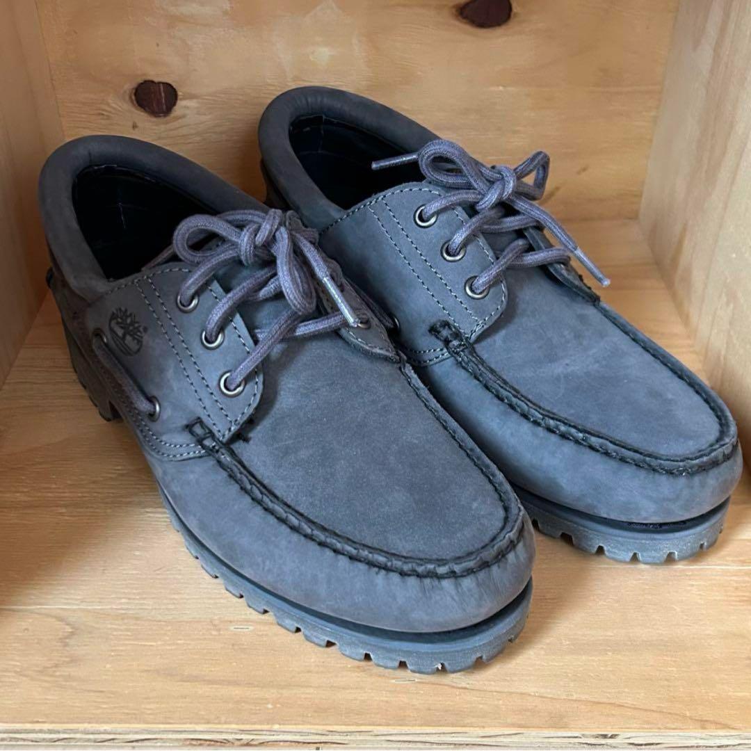 Timberland 26cm Dグレー デッキシューズ ティンバーランド