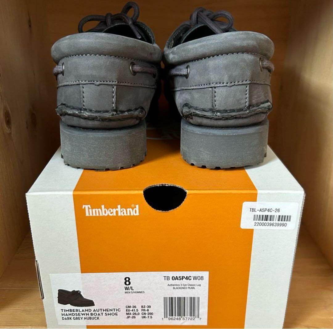 Timberland 26cm Dグレー デッキシューズ ティンバーランド