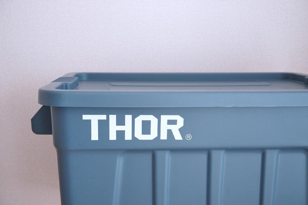 THOR コンテナボックス　グレー 75L / トップボード付き