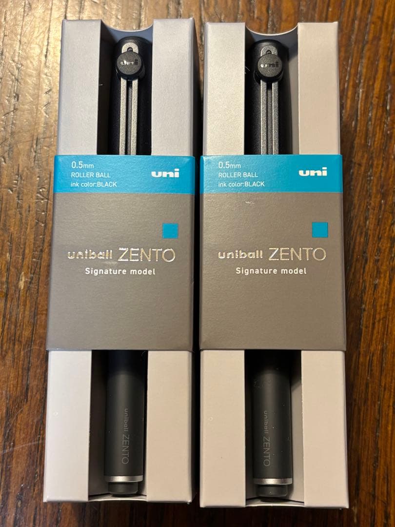 ユニボールゼント シグニチャーモデル 0.5ブラック 2本セットzento
