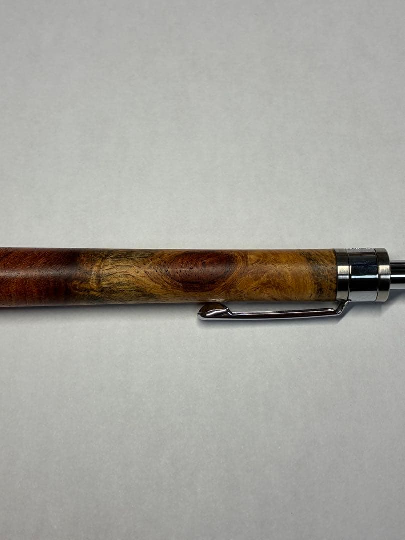 工房楔　シャープペン　花梨紅白　こぶ杢 0.5