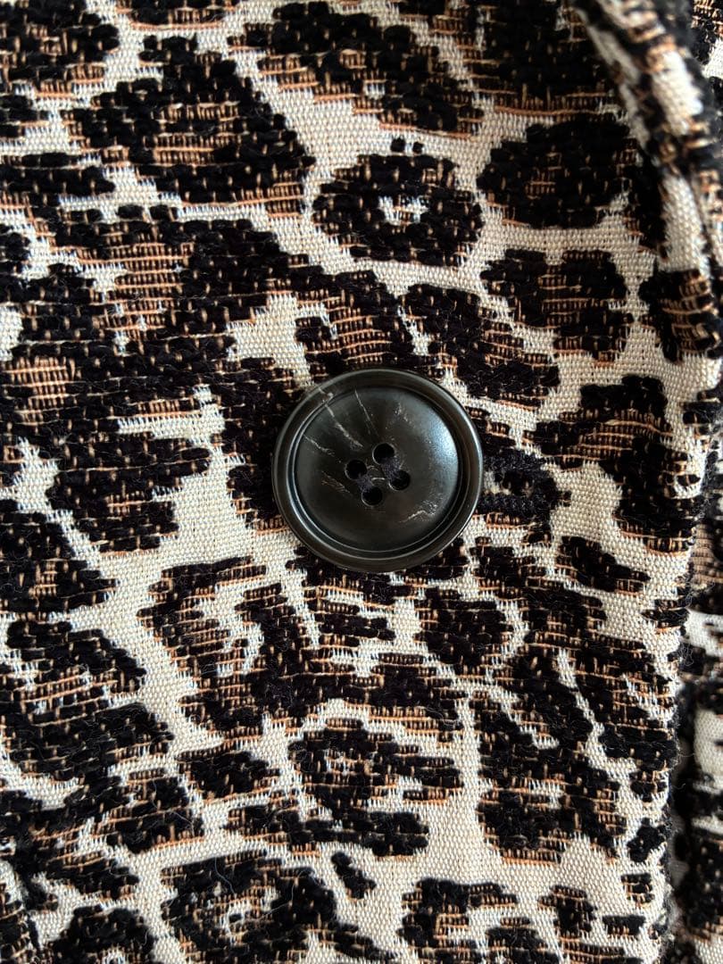 SLOBE iENA レオパード柄チェスターコート