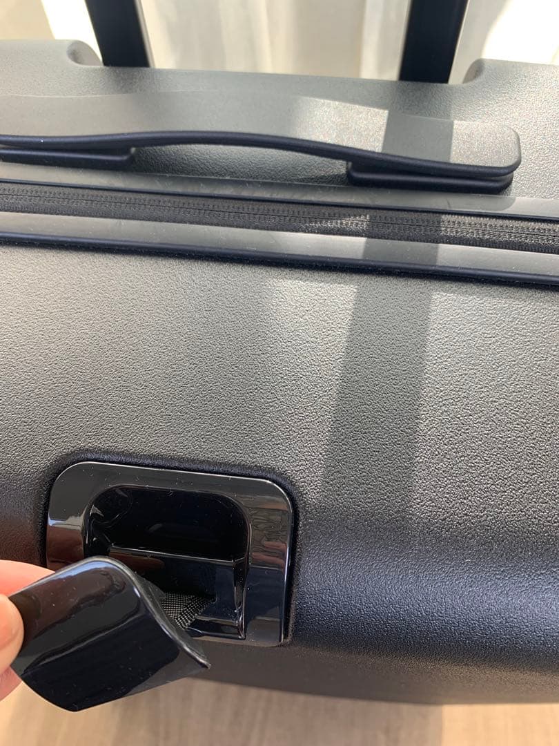 aucentic スーツケース キャスターストッパーキャリー シンプルブラック