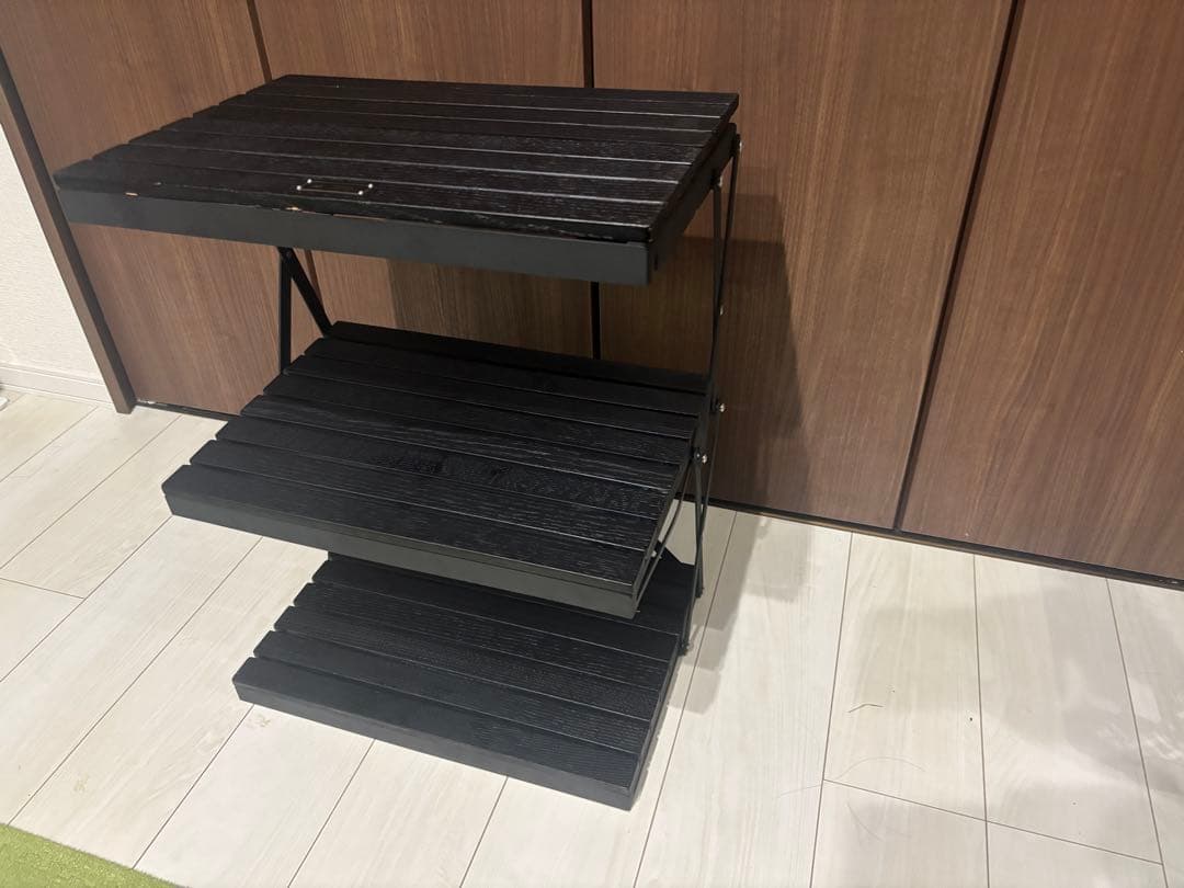 ANOBA（アノバ） BLACK EDITION ウッドラック3段