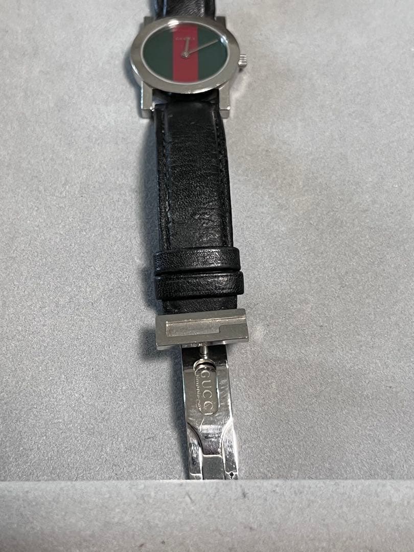 GUCCI レザーベルト時計