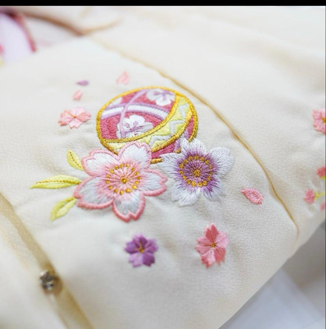 【値下げ】美品‼️‼️七五三衣装フルセット 3歳　被布コート　赤、朱色、アイボリー