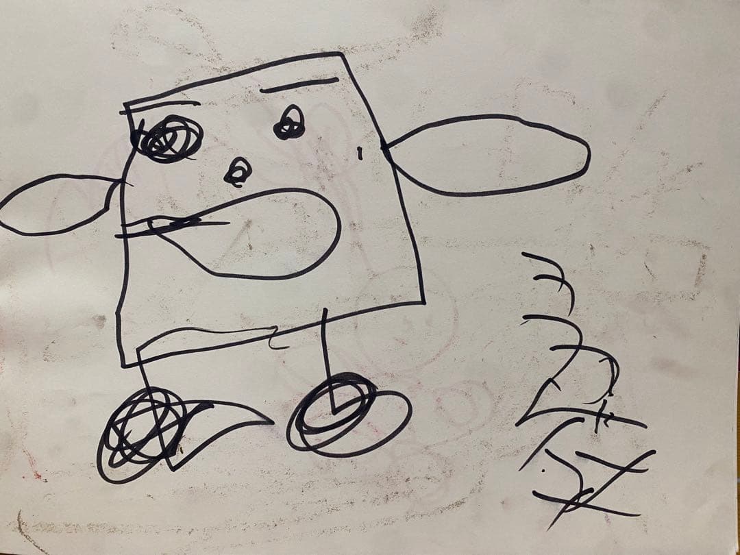 アート作品の案に使えそうな子供の絵