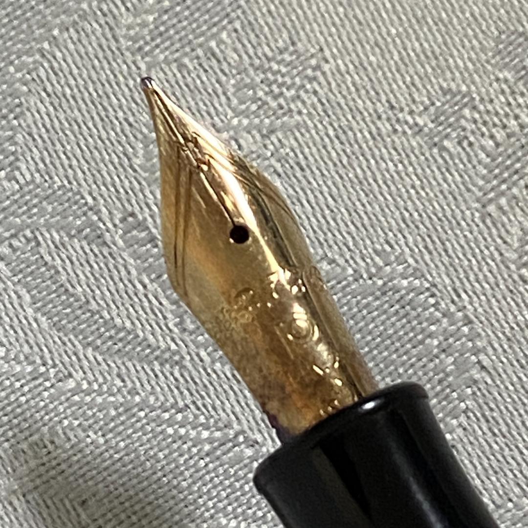 万年筆 PLATINUM #3776 ギャザード 初期 14K 太字
