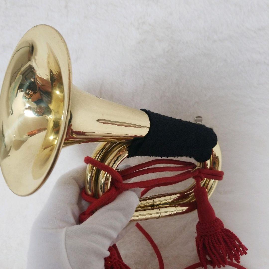 陸上自衛隊　らっぱ　信号らっぱ　 ラッパ ケース付き　らっぱ手