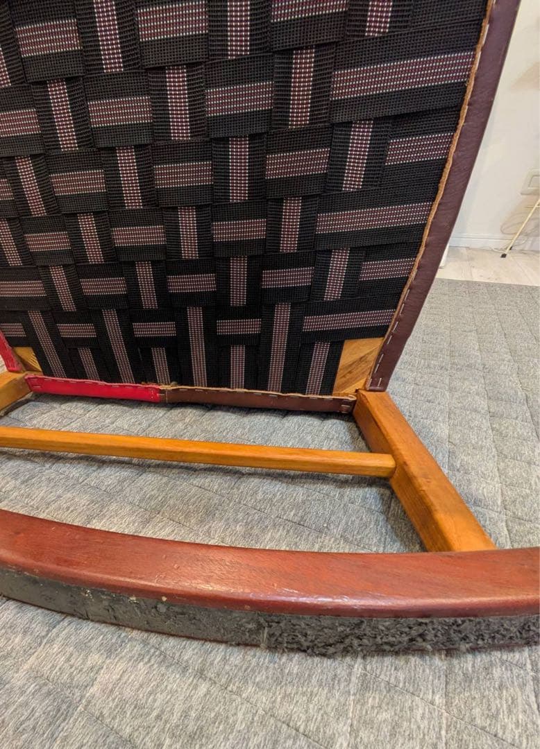 人気のロッキングチェア[BC工房]アームチェア手作り木製椅子USED品