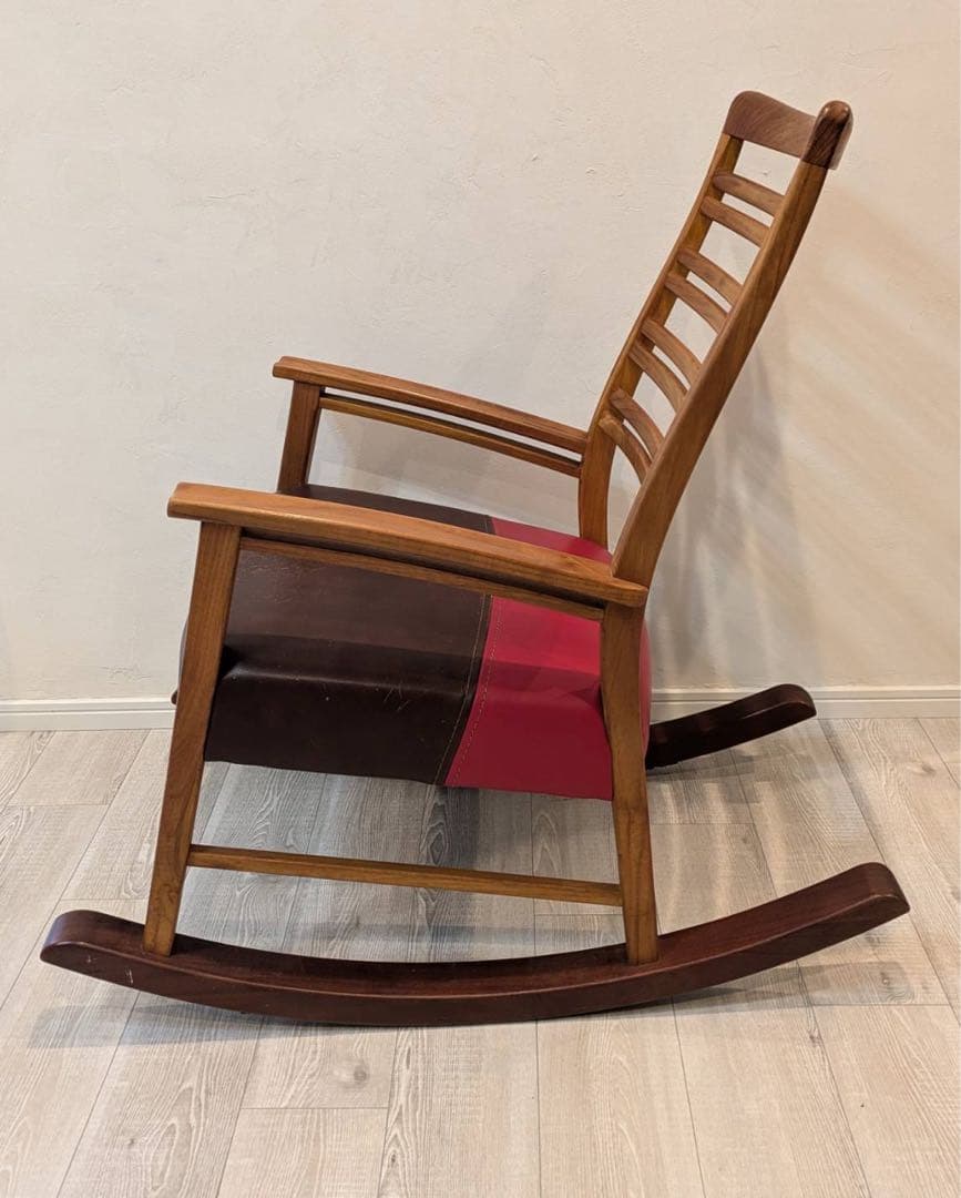 人気のロッキングチェア[BC工房]アームチェア手作り木製椅子USED品