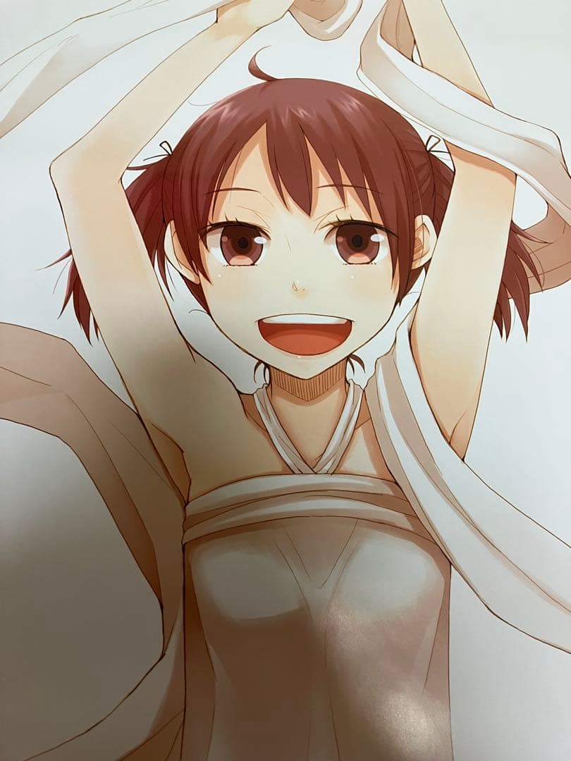 【非売品】狼と香辛料 ホロ ルカ 文倉 描き下ろし 超特大 両面 ポスター