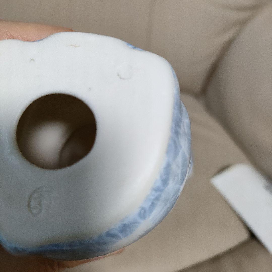 陶あん　陶葊　招き猫　金色の鈴付き　花結晶　京焼　清水焼　箱付き