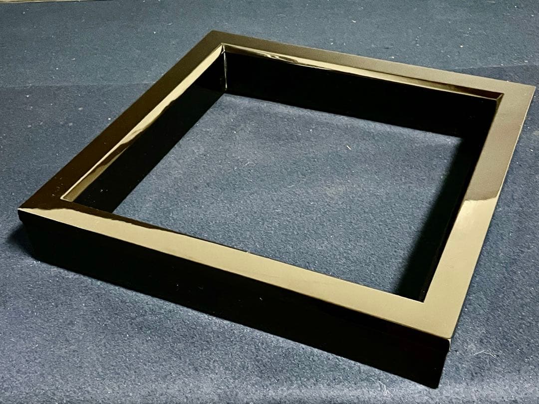 【未使用 美品】「祖」 輪島塗 真塗 炉縁 共箱 茶道具 （1029い1）