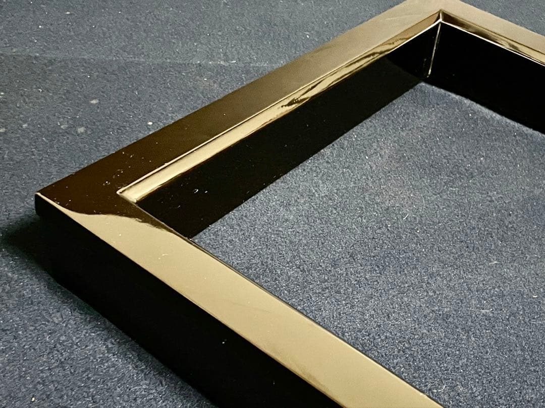 【未使用 美品】「祖」 輪島塗 真塗 炉縁 共箱 茶道具 （1029い1）