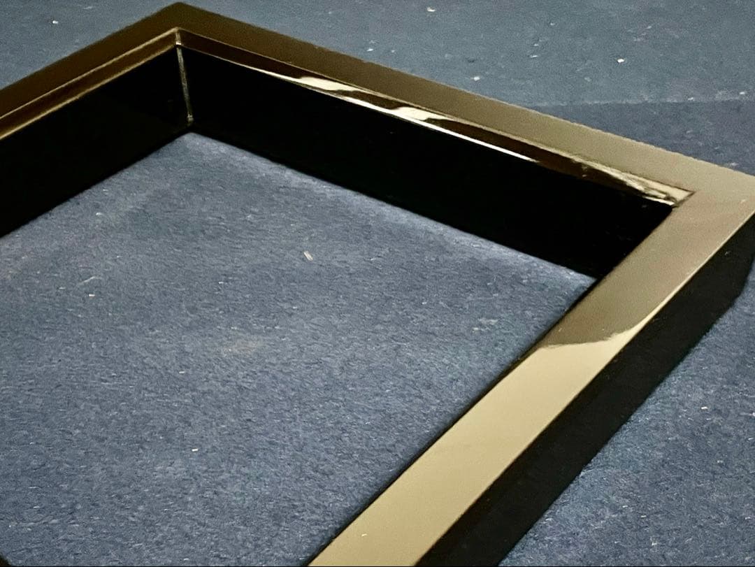 【未使用 美品】「祖」 輪島塗 真塗 炉縁 共箱 茶道具 （1029い1）