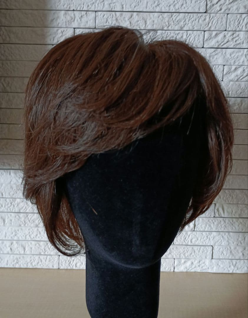 人毛mixウィッグ/ダークブラウン
