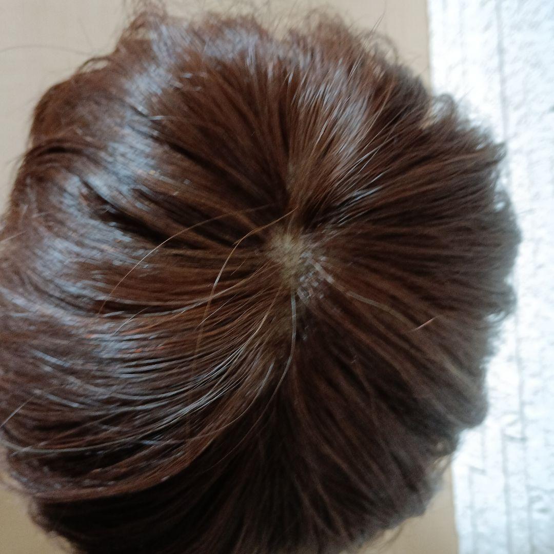 人毛mixウィッグ/ダークブラウン