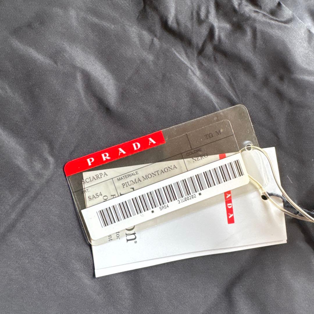 PRADA ブラック レッグウォーマー ナイロンマフラー