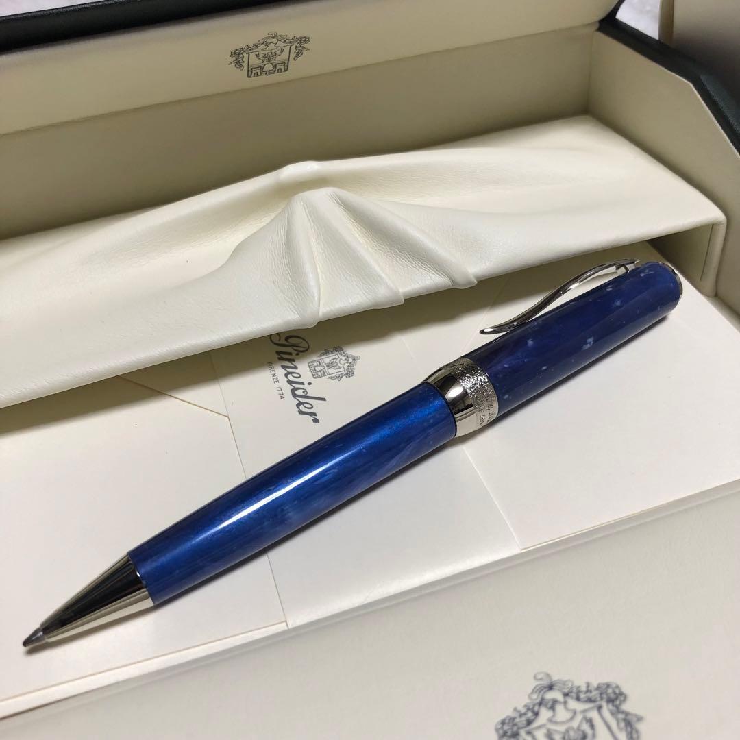 ☆廃番 新品未使用 ピナイダー ジェムストーン ボールペン ラピスブルー☆