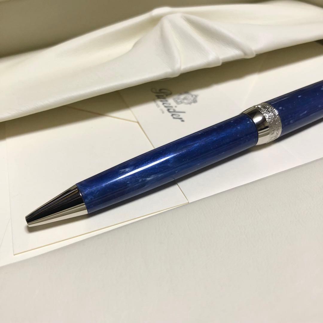 ☆廃番 新品未使用 ピナイダー ジェムストーン ボールペン ラピスブルー☆