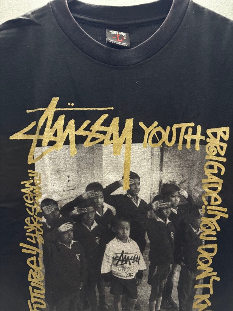 STUSSY TRIBE EXCLUSIVE ゴールド会員限定フォトTシャツ/L