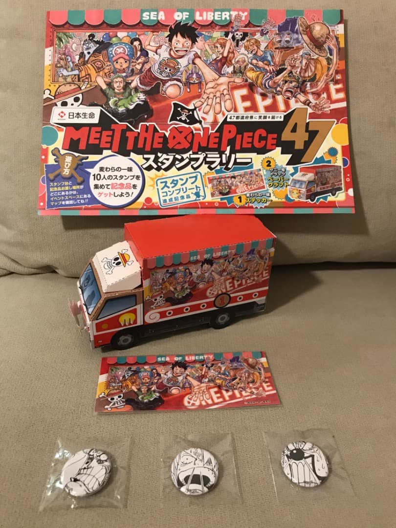 ※入手困難（非売品）ワンピース　オールフェイス　缶バッジ　ステッカー等おまけ付き