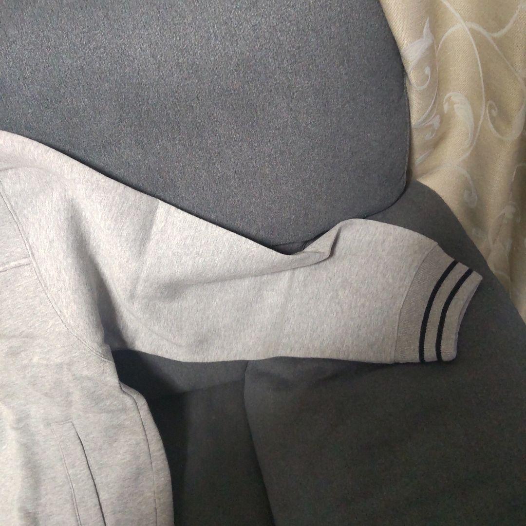 Stussy グレー ジップアップパーカー M