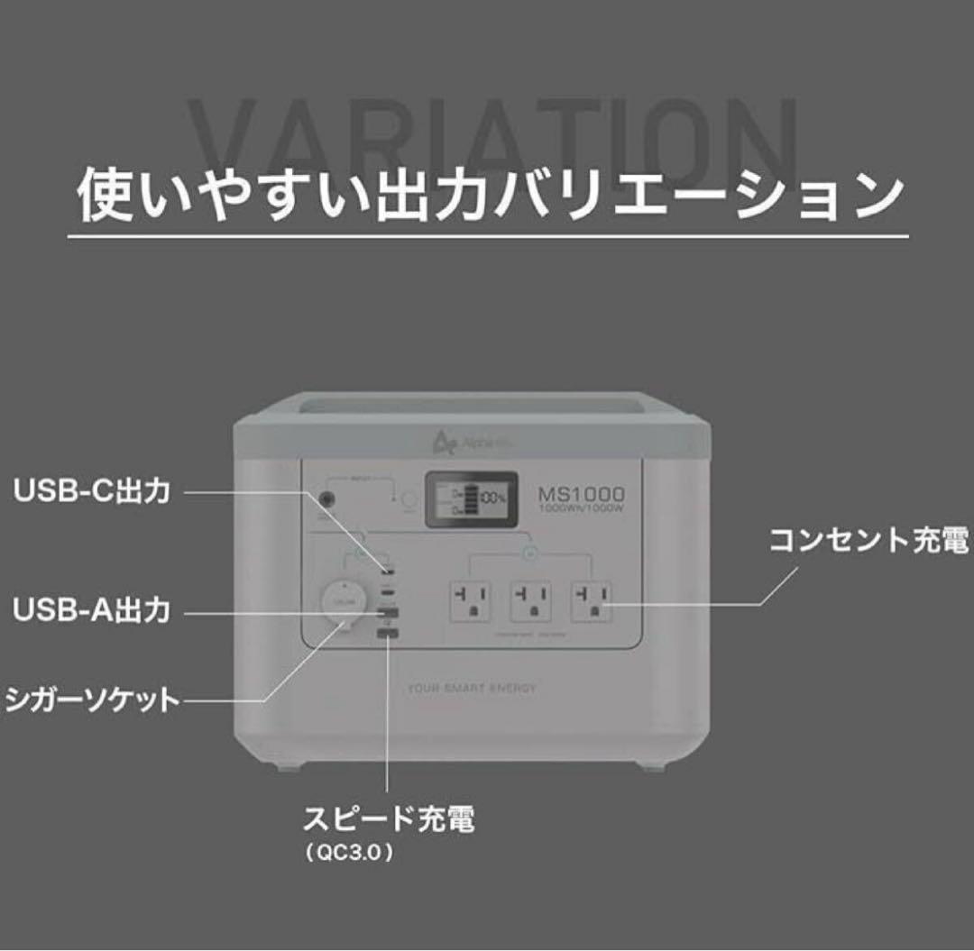 AlphaESS ポータブル電源 MINI SMILE MS1000 入手困難品