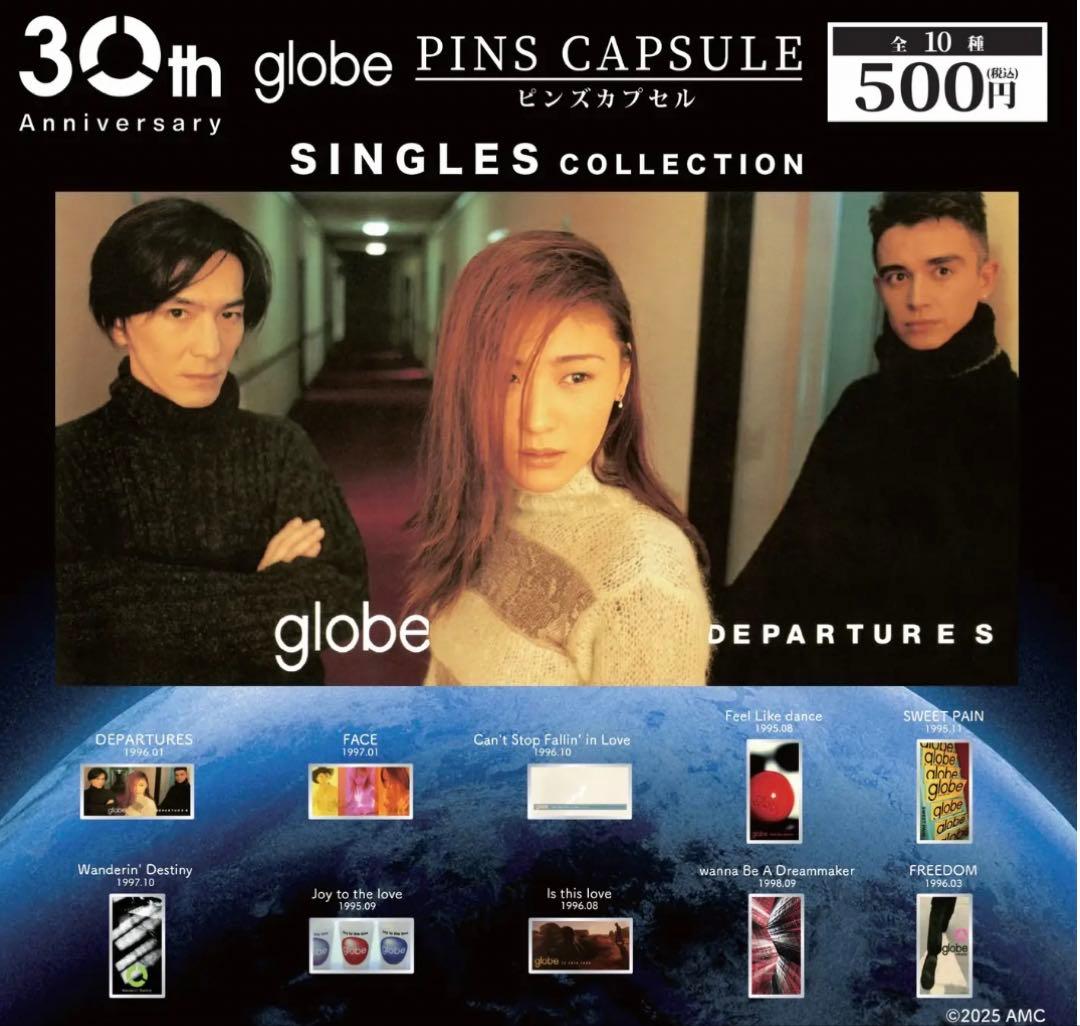 globe ピンバッチ　シングル全１０種セット　ガチャ　コンプリート　グローブ