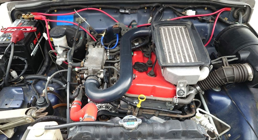 ジムニー JA22 リビルトエンジン新　全塗装新　リフトアップ　検 2年　5MT