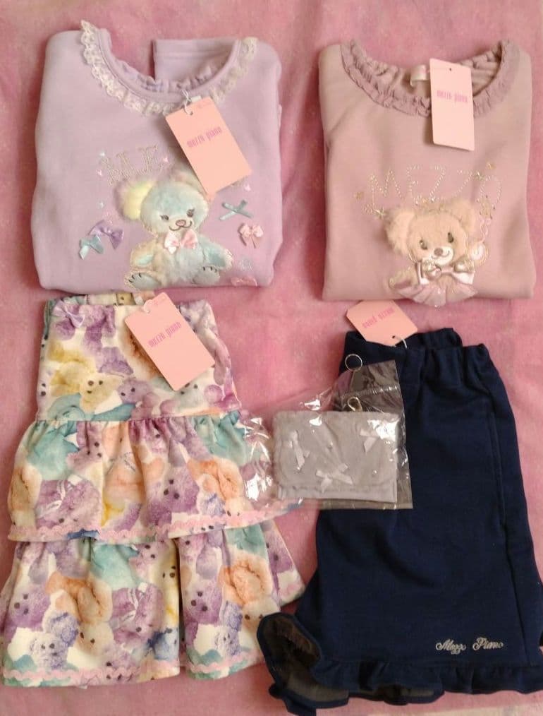 新品　未使用　メゾピアノ　トップス　キュロットパンツ　半ズボン　130　140