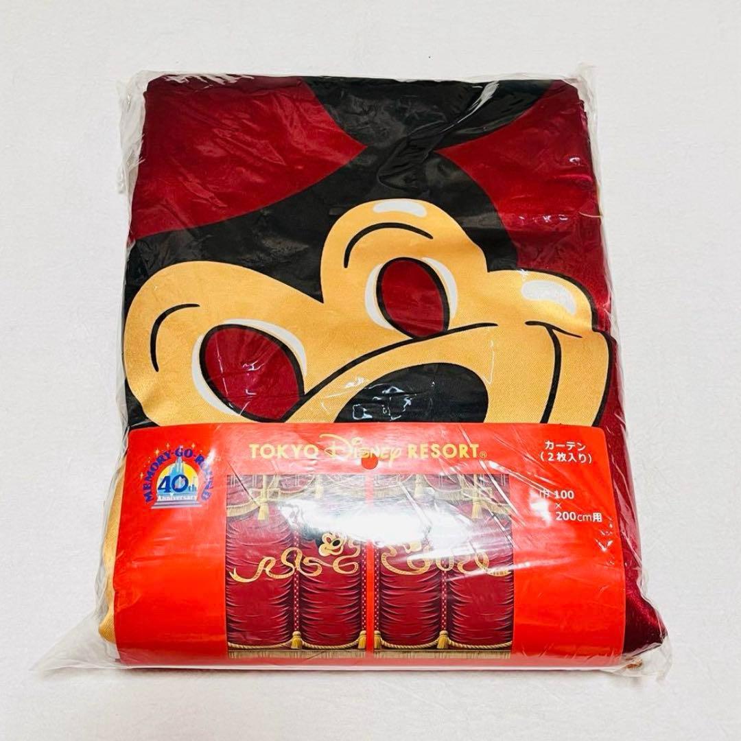 ディズニー　40周年　メモリーゴーラウンド　ミッキー　カーテン