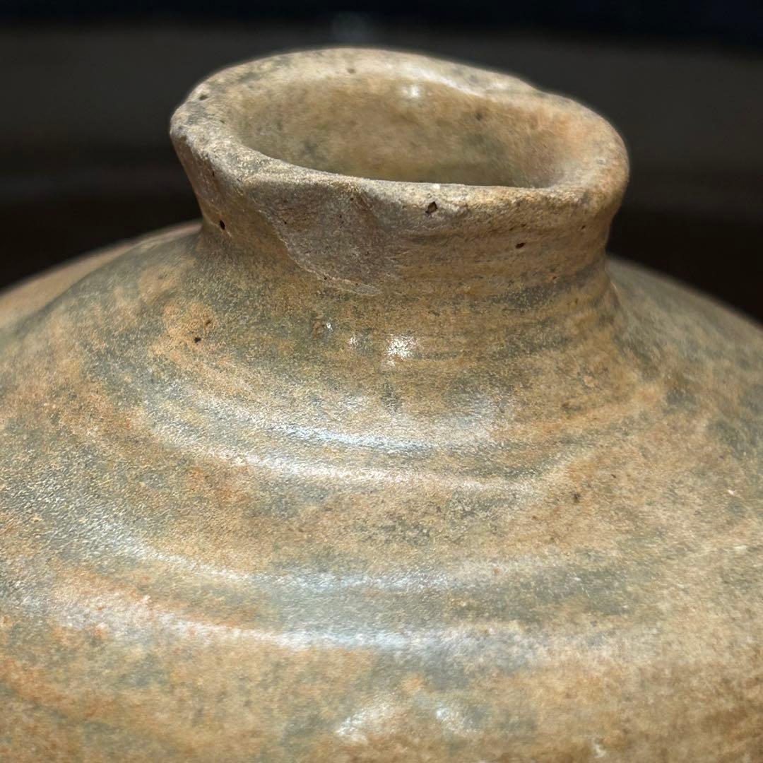 コレクター所蔵　李朝初期頃　刷毛目小徳利　本物保証