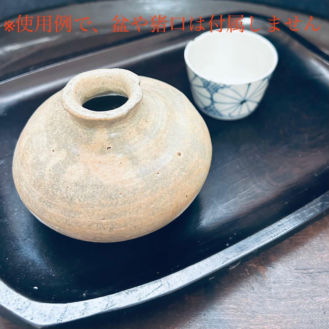 コレクター所蔵　李朝初期頃　刷毛目小徳利　本物保証