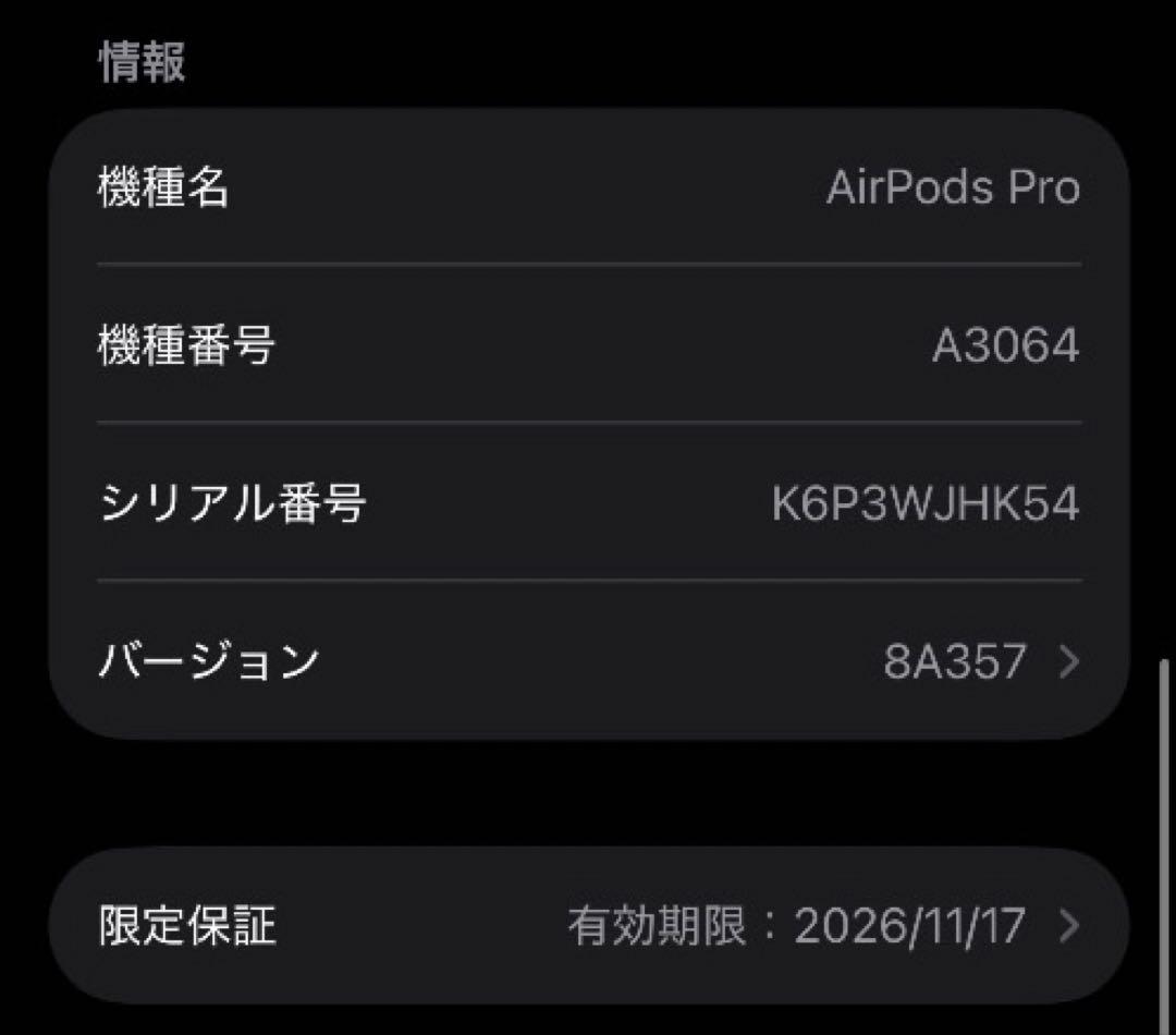 Apple AirPods Pro 第3世代 充電ケース A3122 16