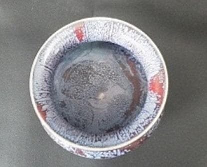 ＊中国古美術/鈞窯紫斑窯変三足香炉/