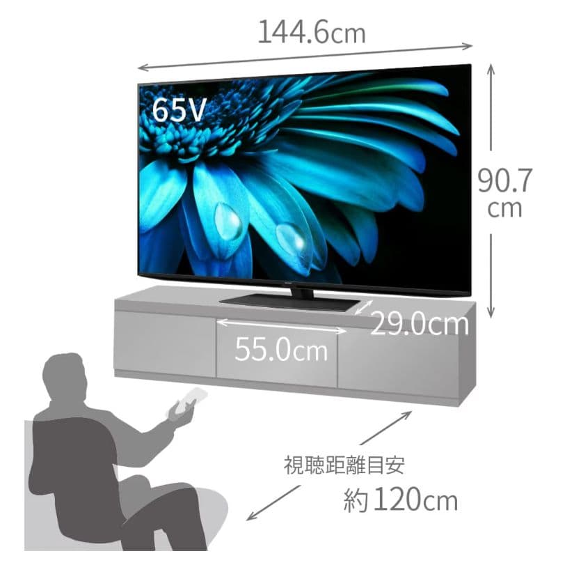 SHARP/シャープ 65V 4Kテレビ 4T-C65EL1 2022年製
