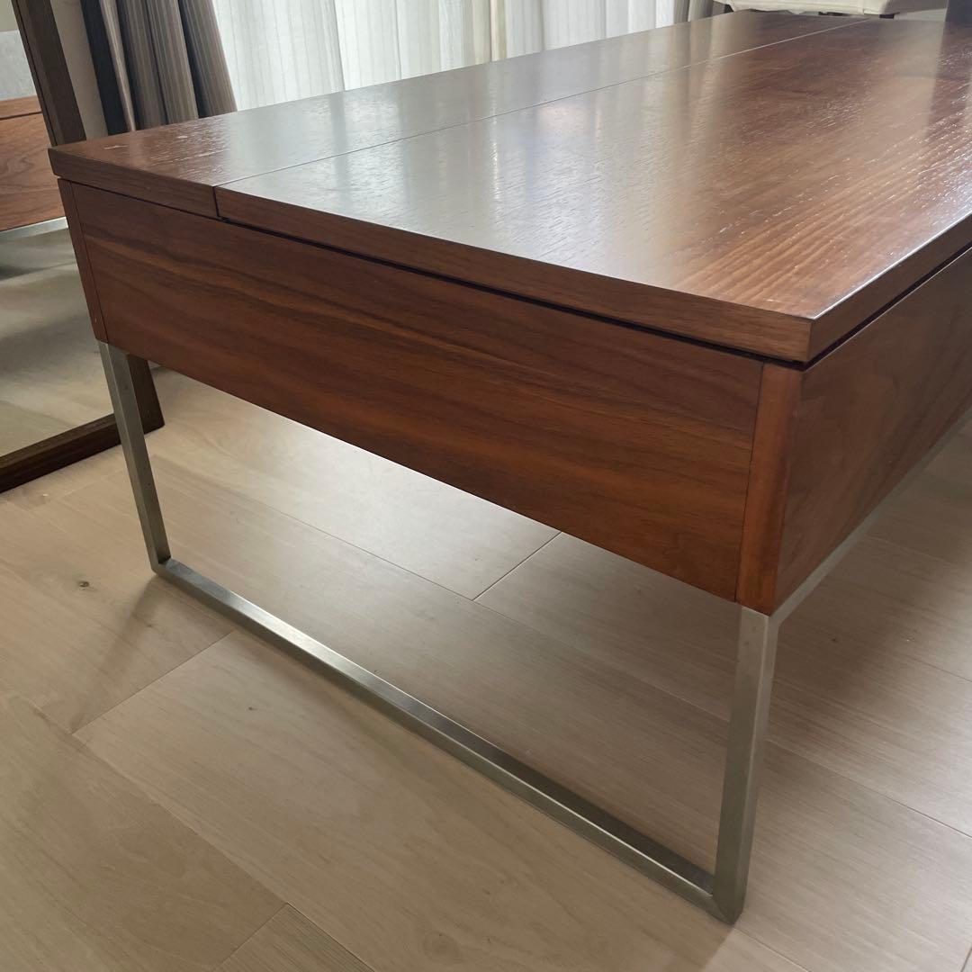 昇降式コーヒーテーブル ウォールナット リモートワークsongdream