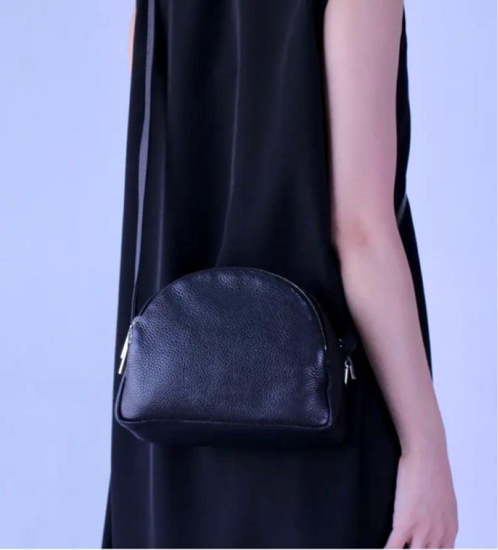 【美品】chi.wataレザー黒 ショルダー