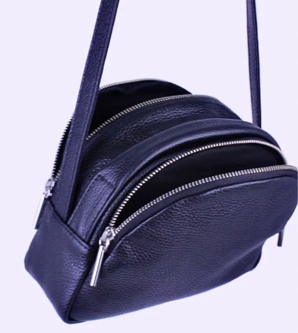 【美品】chi.wataレザー黒 ショルダー