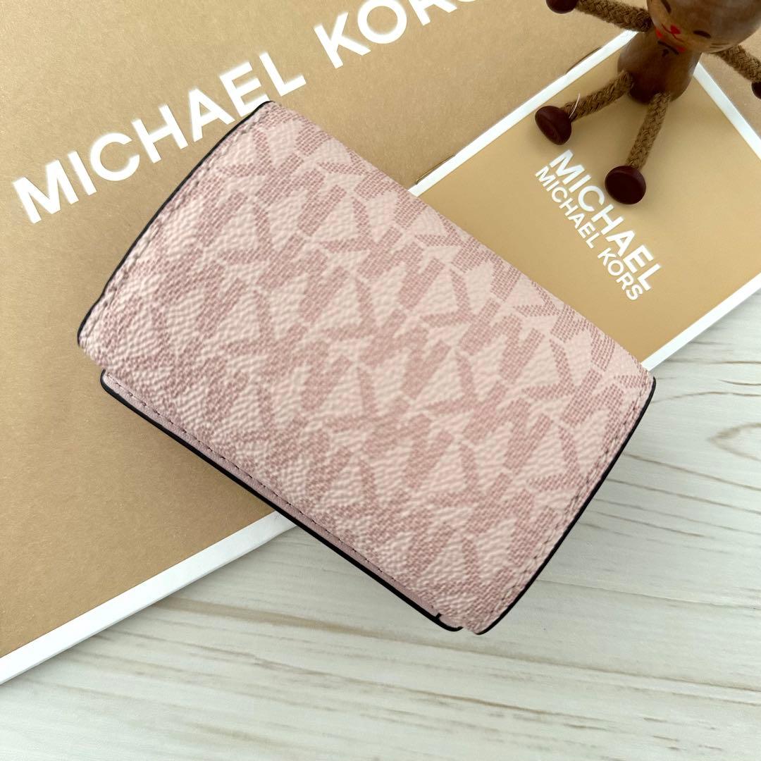 ★ 店頭完売 新品 MICHAEL KORS マイケルコース 折り財布 ピンク