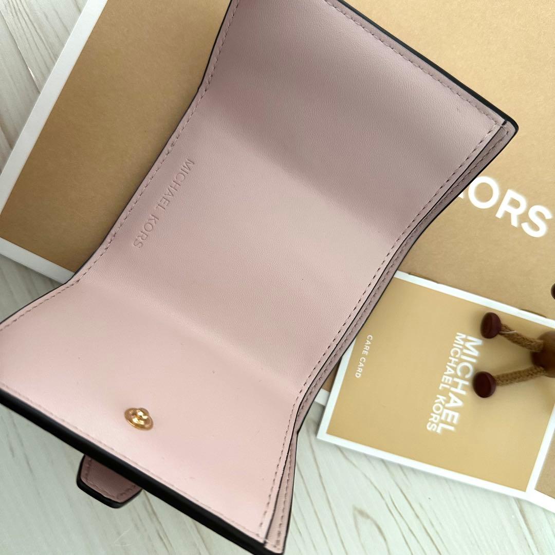 ★ 店頭完売 新品 MICHAEL KORS マイケルコース 折り財布 ピンク