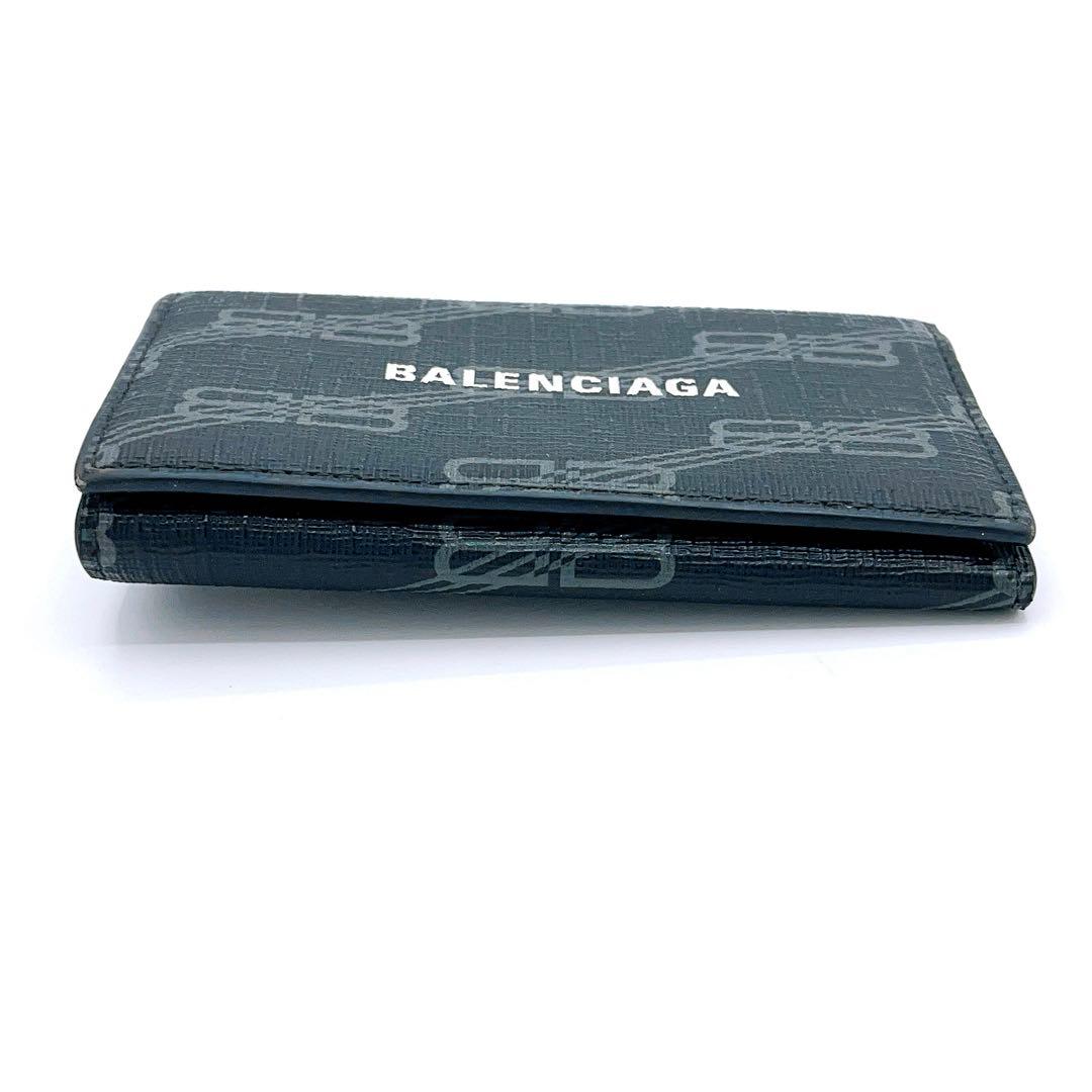 バレンシアガ 640537 レザー ロゴ 6連 キーケース