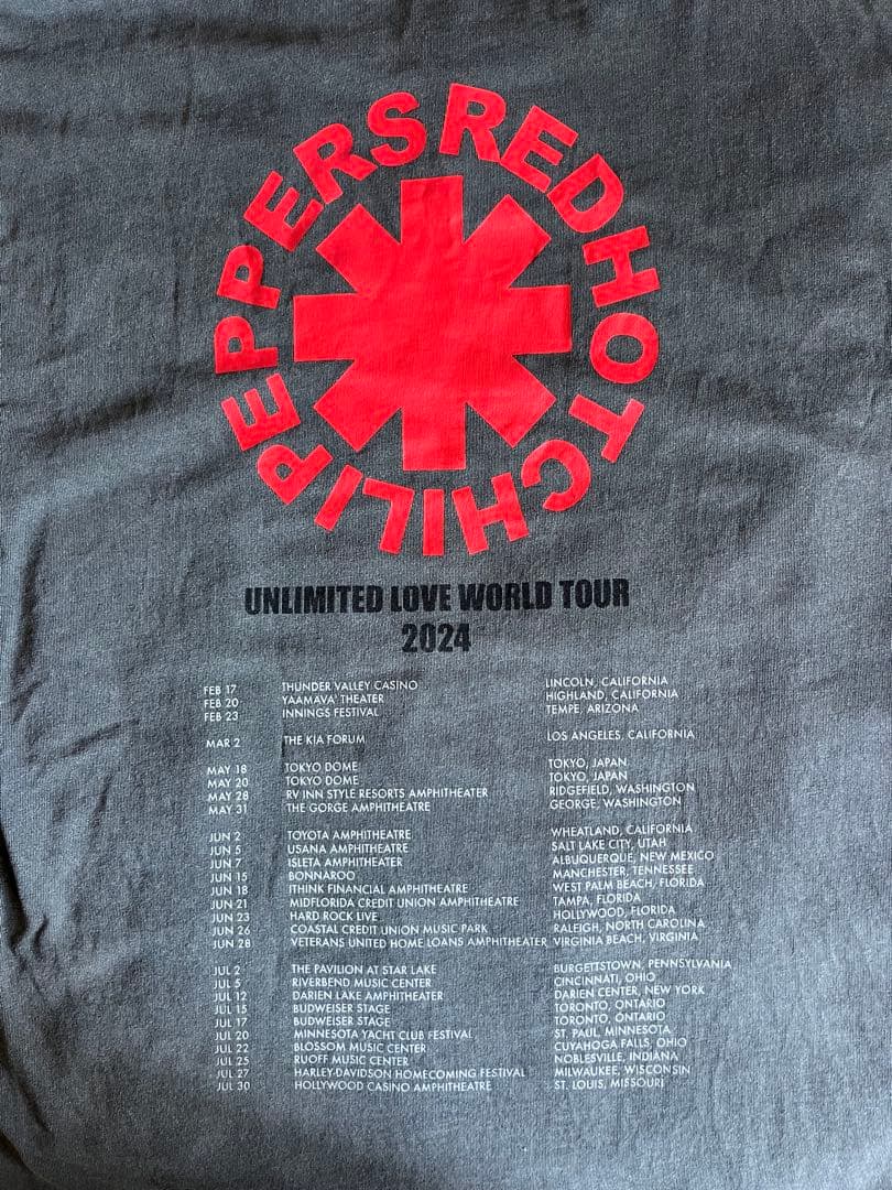 RED HOT CHILI PEPPERS Tシャツ 2024