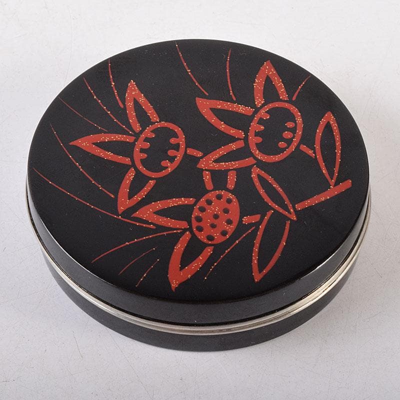 茶道具　北村葵春作　吉野絵　香合　共箱　V　8141