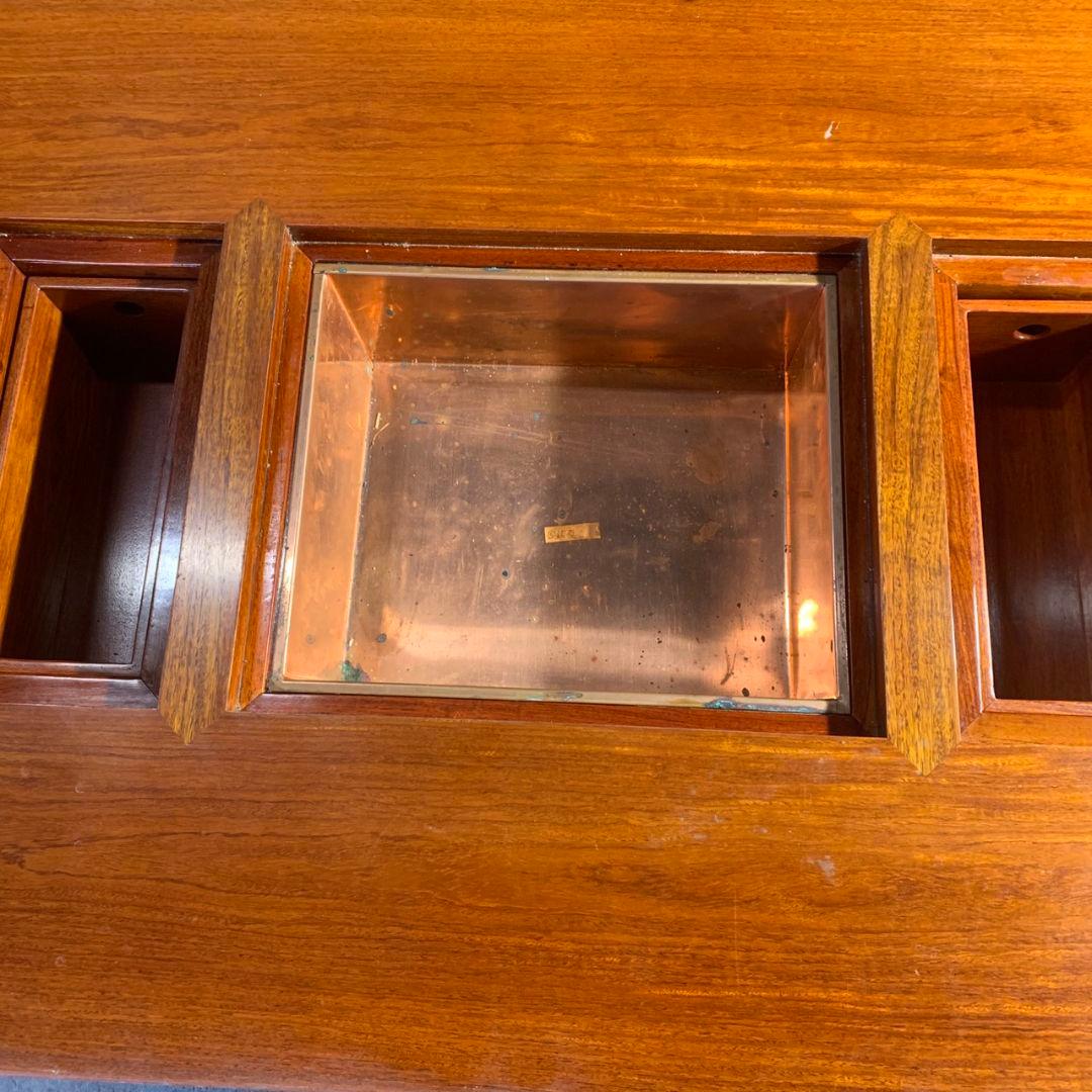 J957 囲炉裏ダイニング 5点セット 和家具 ダイニングテーブル