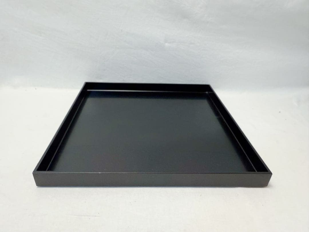 ほぼ未使用 懐石道具 木製黒真塗 会席膳 四方膳 3客揃 平膳